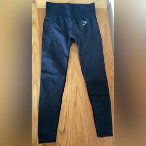 Gym Shark Vital Seamless Legging Black Mark Size Small